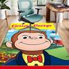 1pc Curious George (6) Design Area Rug - Non-Slip, Soft & Cozy Floor Mat for Living Room, Bedroom, Office - Indoor/Outdoor Decorative Carpet