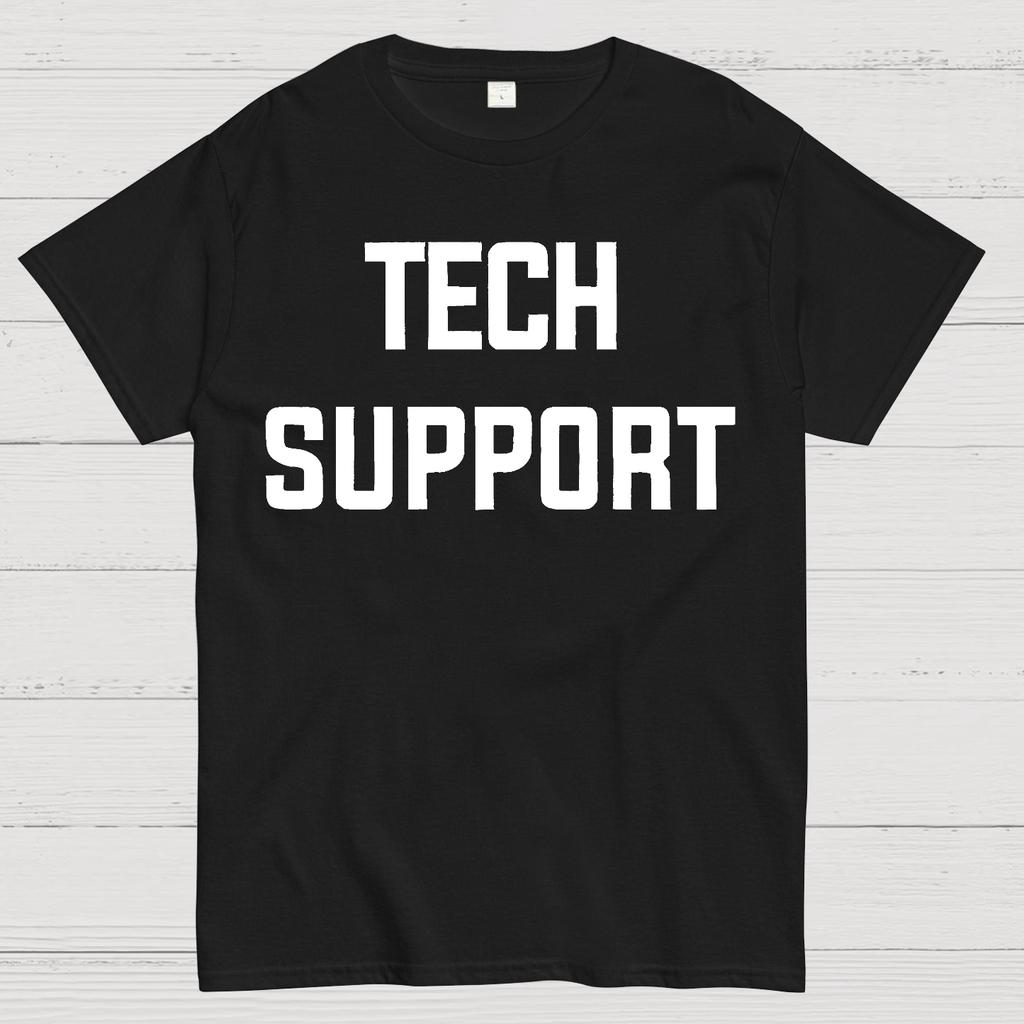Tech Support Cotton Summer Casual Cool Loose T-Shirt
