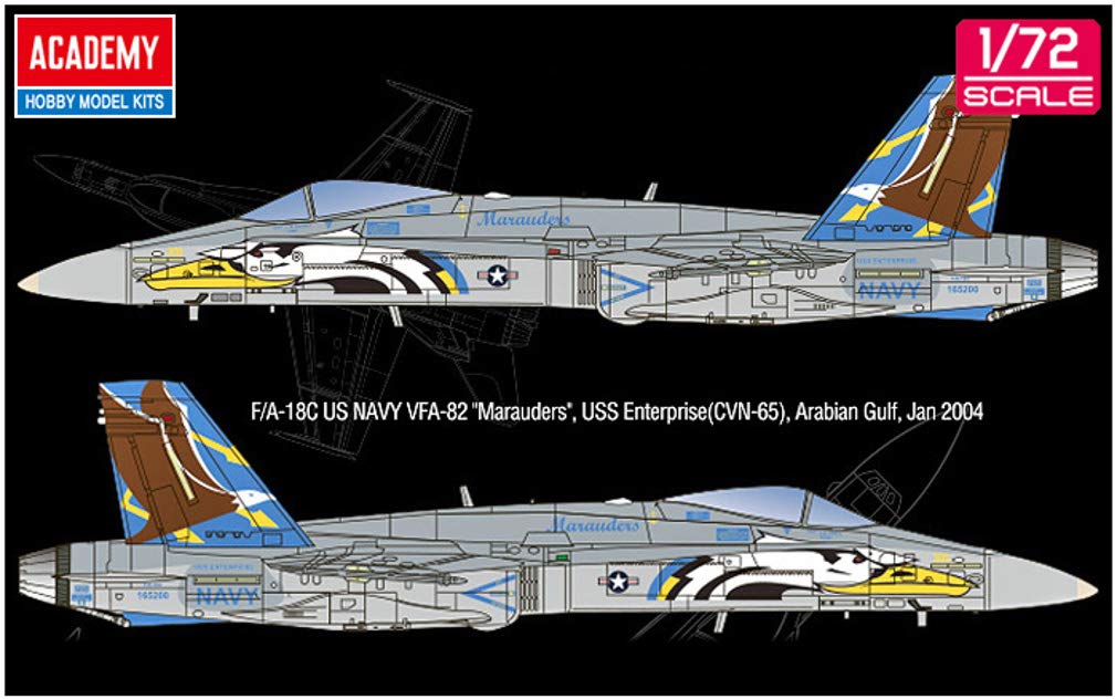 Academy US Navy Marauders Plastic Model 12534 1/72 F/A-18C VFA-82