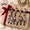 Indoor Christmas Tree Trim 48Pcs Nutcracker Wooden Ornaments Classic Soldier Hanging Decorations Vintage Holiday Souvenir for Family Wood Decor Xmas