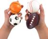 4Pcs Squeeze Ball Toys Sports Theme Kids Birthday Party Favors Goodie Pinata Filler Anti Stress Soccer Basketball Rugby Gifts