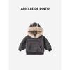 French Arielle De Pinto Winter Hooded Jacket for Boys and Girls, Auspicious Year Wool Sweater Jacket