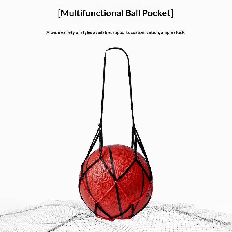 Training Basketball Net Bag Thick Nylon Durable Football Storage Mesh Portable Equipment Holder for Sports Activities