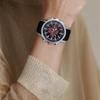 Casio STANDARD series 50 meters waterproof and elegant quartz movement resin strap Japanese and Korean watch men's watch red dial MTP-E505-4AV