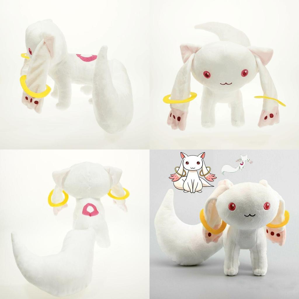 Niedliches und weiches Anime Magi Madoka Kyubey Plüschtier für Kinder und Cosplay-Liebhaber