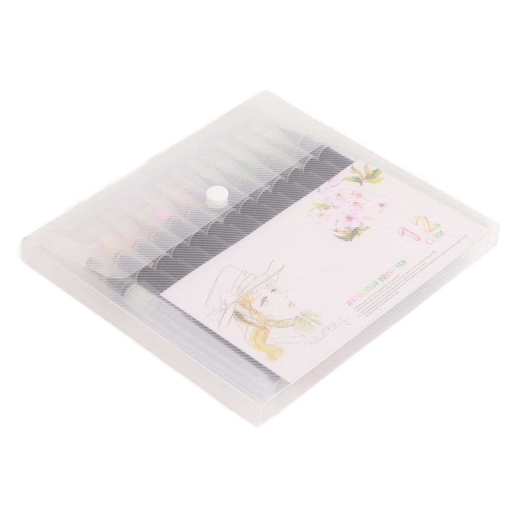 12 Stück Aquarellstift-Set 12 Farben Weiche Spitze Leicht zu kolorieren Hitzebeständig Wasserfarbpinselstifte