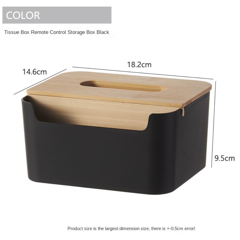 Durable Multifunction Remote Controller Storage Box Cosmetic Storage Plastic Tissue Box Holder Desktop Storage Box чёрный 2950₽
