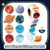 Colorful Solar System Planet Sticker Roll, 500 Pieces/Roll, 2.5 cm/1.0 Inch, for Space Knowledge Learning, Decorations, Gifts,
