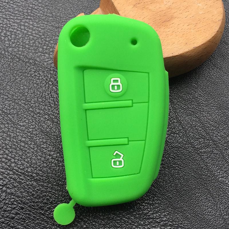 Silicone car key cover  case For JAC Refine M3 A13 A13RS V7 T6  2 button Folding Key