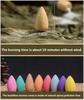 Free 20Pcs Incense Cones Creative Home Decor Backflow Stick Incense Burner Ceramic Censer Home Decoration Use In Home Teahouse