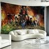 Caribean Pirates Wall Tapestry Aesthetic Wall Hanging Printed Fabric Blanket Decorative Tapestries for Bedroom Living Room Home Decor