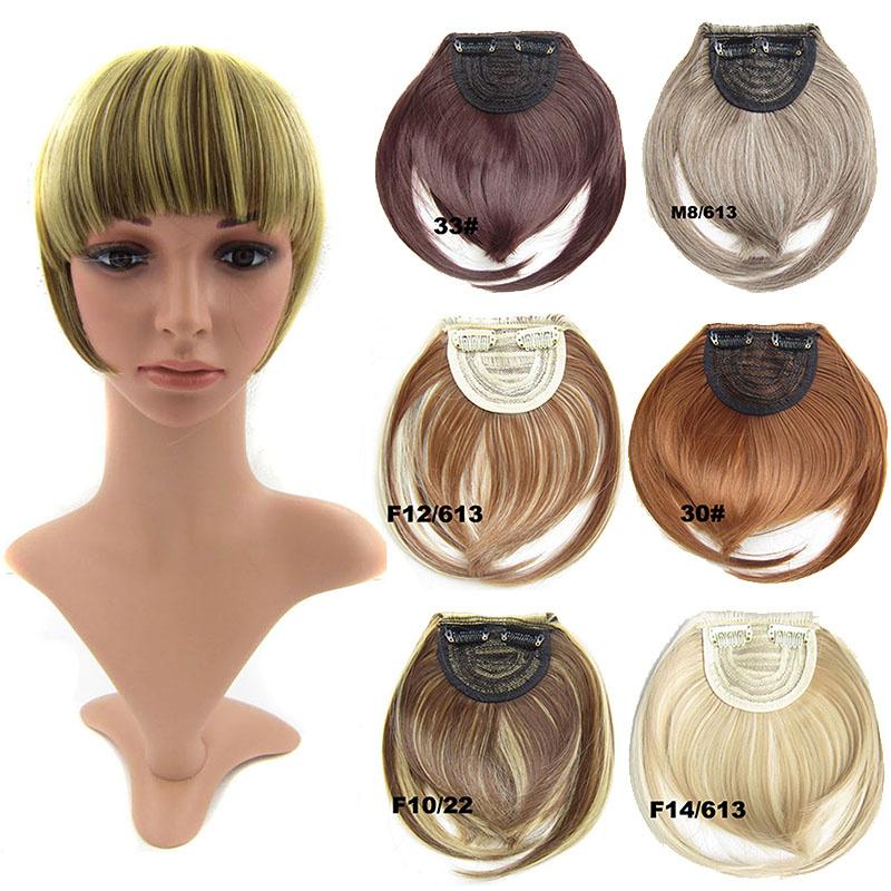 Buy Lady 1PC Hair Extension Clip Natural Hair Bangs Fringe In Front