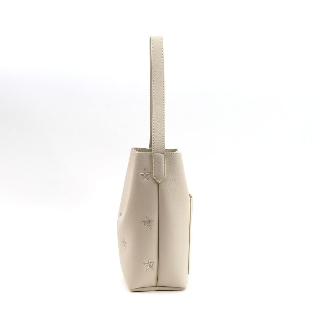 Cuco Star Embroidered One-Shoulder Bag, 2553111604, Off-White (200)