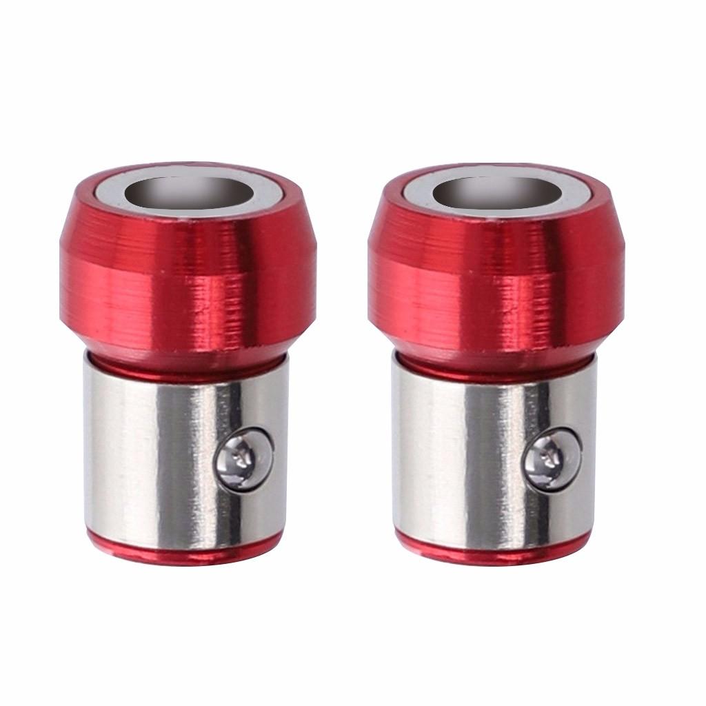 Universal 21mm Removable Magnetizer Ring Magnetic Steel Screwdriver Bit 2PCS