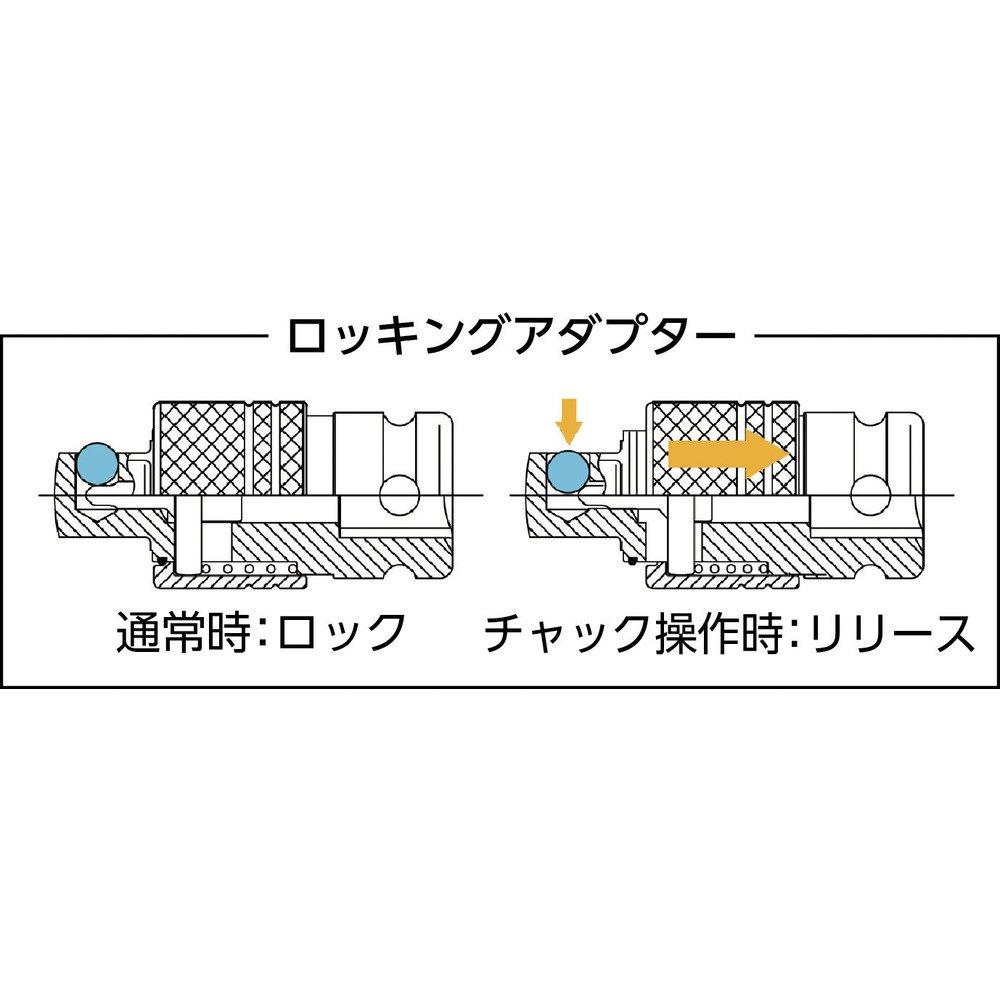 Pohon uzamykacího adaptéru TRUSCO 9,5mm TRAD-3