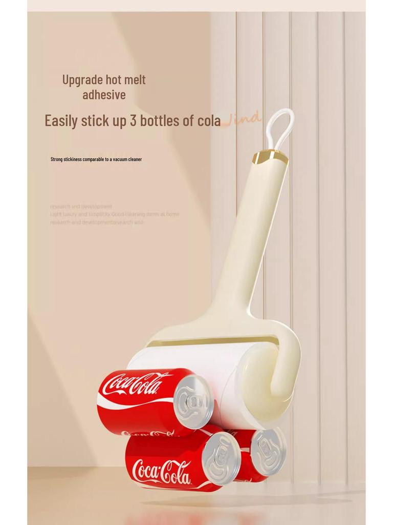 Cat Hair Removal Lint Roller Brush with Tearable Drum Replacement for Clothes and Household Cleaning