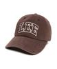 LEE Applique Big Logo Cotton Ball Cap Brown