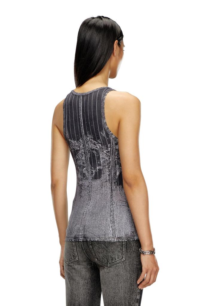 Diesel Tank Top A153820JPAW S Black 9XXA Women's