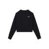 Sweatshirts Women's Black Half Turtleneck Moderate Regular FB8753-010