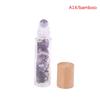 10ml Natürlicher Edelstein Roll-On Flasche Nachfüllbar Ätherisches Öl Körperparfüm Glas innen Heilkristall Schönheits-Chips 1 Stück