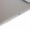 For Samsung Galaxy Tab S10 FE+ Case Tri-Fold Stand Leather + TPU + Acrylic Clear Back Tablet Cover