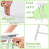 VECELO Folding Counter Chairs (Set of 2), Slim, Lightweight, Portable, Fully Assembled, 60cm Seat Height, 100kg Weight Capacity, White
