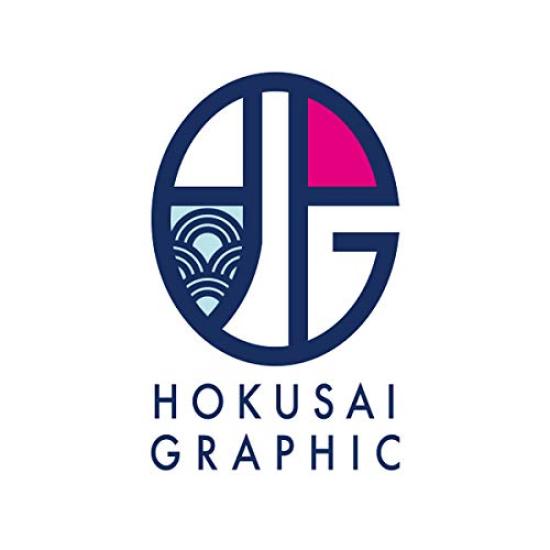 Hokusai Graphic Folding Umbrella 95cm Pattern Textile Three Folding Umbrella Women's Men's [Japanese Taiyaki]