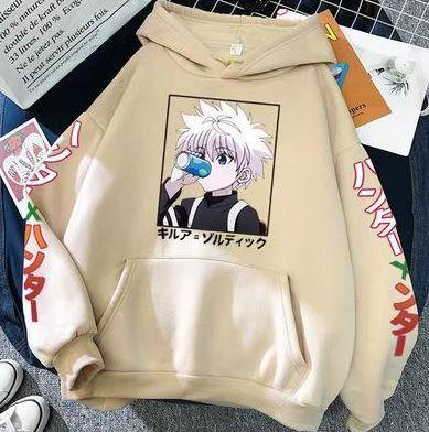 Killua full-time hunter HUNTER x HUNTER hooded sweater HUNTER candy-colored top