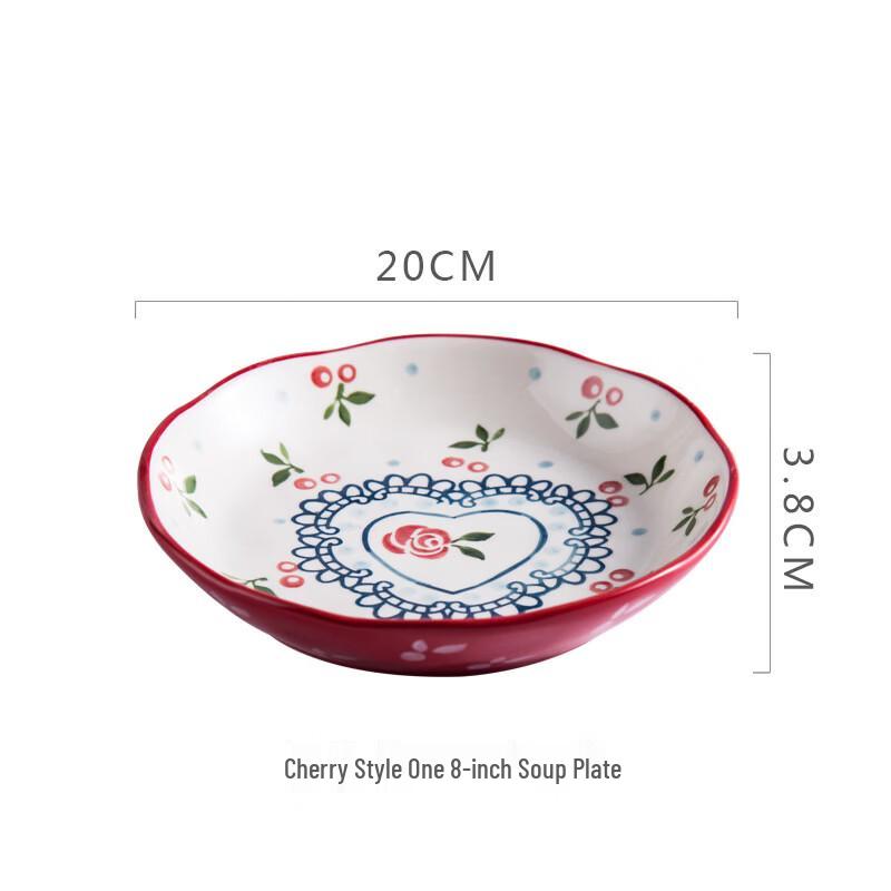 Japanese Cherry Ceramic Dinner Plate