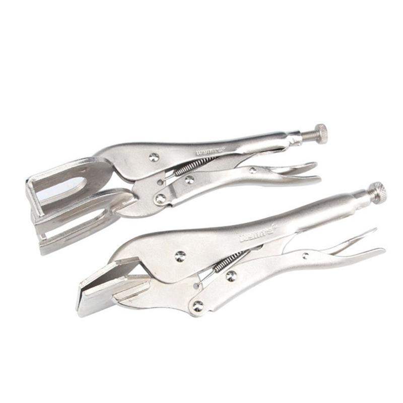 Locking Pliers Adjustable Wear Resistant Flat Head Vise Locking Grip Pliers Multifunction Welding Clamps Hand Tools