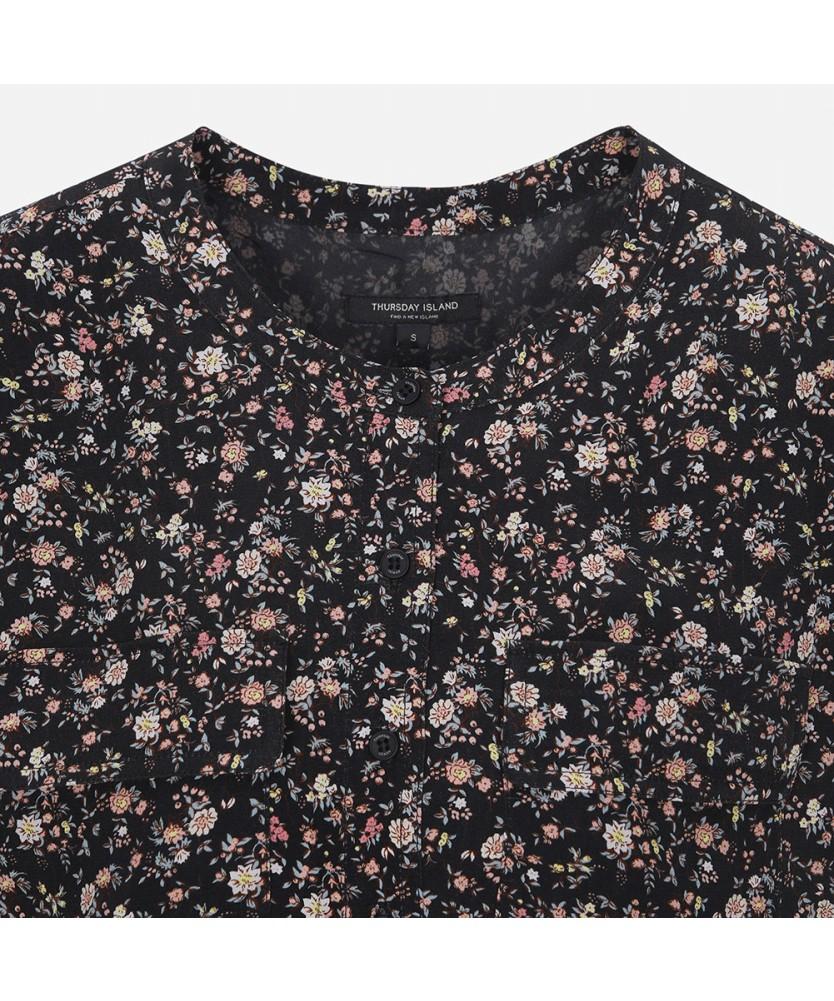 THURSDAY ISLAND Garden Flower Sleeveless Full Open Dress_T254Mop264W