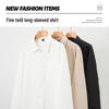 Jeanswest Men's Casual Long Sleeve Lapel Shirt