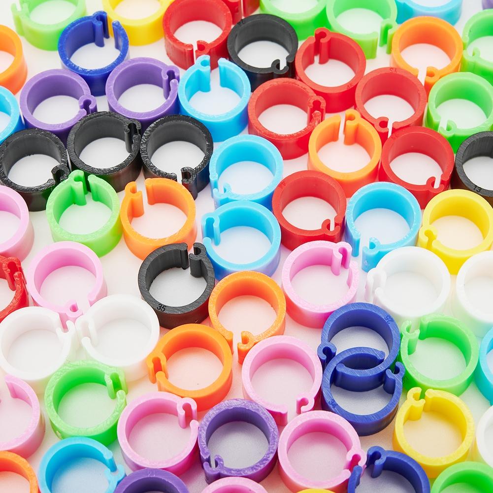 100pcs 8mm Leg Rings Band Foot For Bird Bantam Chicks Quail Pigeon Doves / New