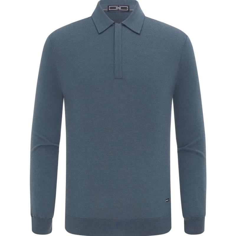 

Мужской однотонный свитер-поло EMZ Erdos из кашемировой смеси, антистатический L