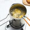 Deep Frying Pot Portable Milk Pan Oil Fryer Cooking Pot Japanese Tempura Fryer