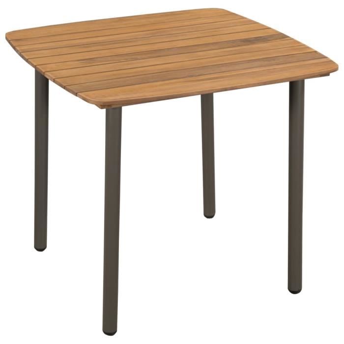 VidaXL Mobilier à dîner d'extérieur 5pcs Bois d'acacia solide et acier