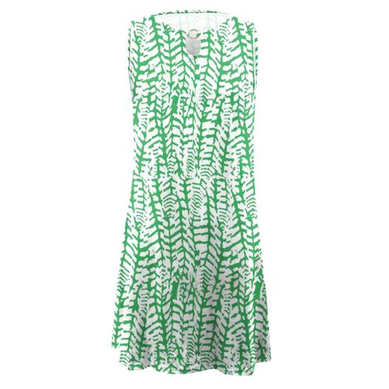 Women's Summer A Line Dress Casual Sleeveless Boho Swing Dress Floral Beach Sundress