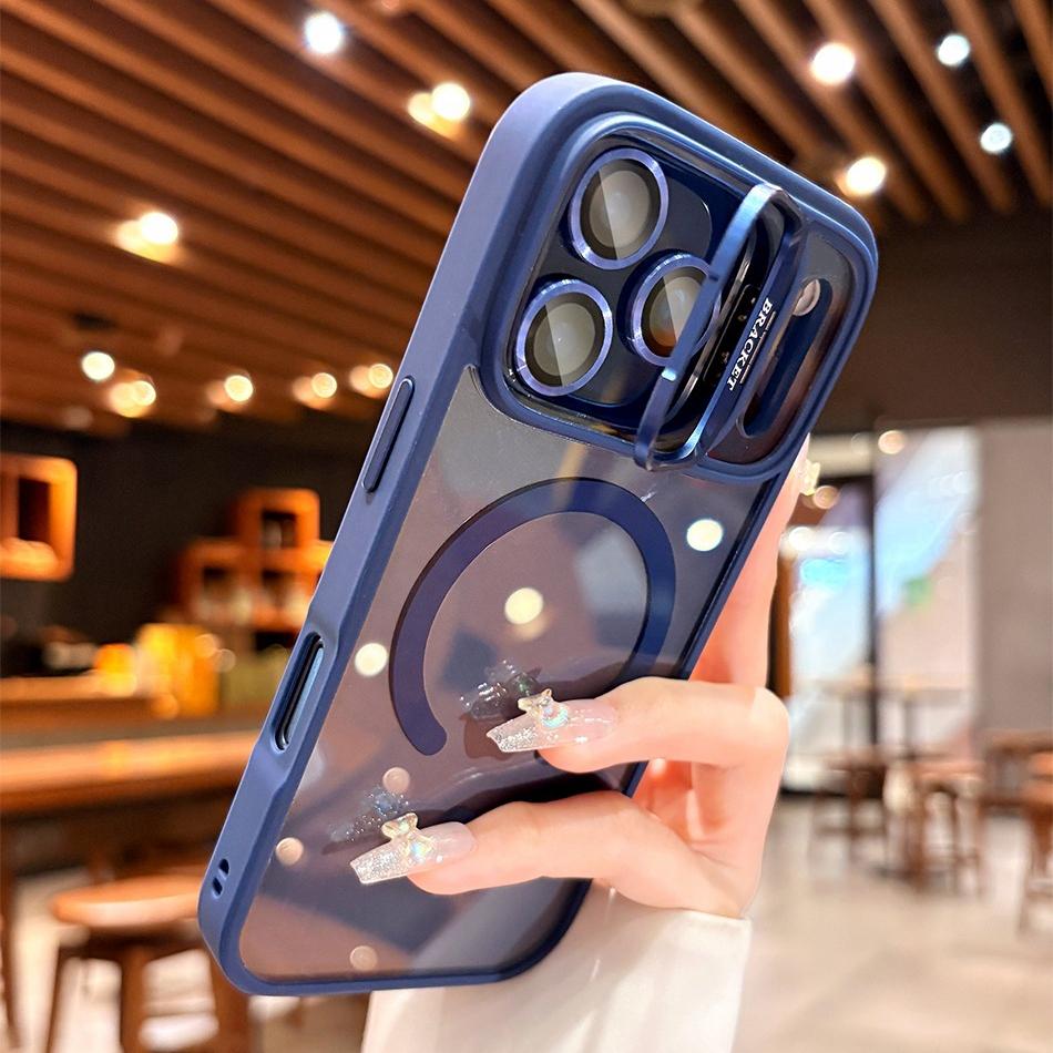 Lanyard Camera Bracket Holder for Magsafe Case for iPhone 17 15 16 12 13 Pro Max 14 Plus Air 17Pro Lens Film Wrist Strap Cover