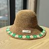 New Holiday-style Woven Straw Hat for Women, Large Brim, UV Protection, Fisherman's Hat, Beach Sun Hat