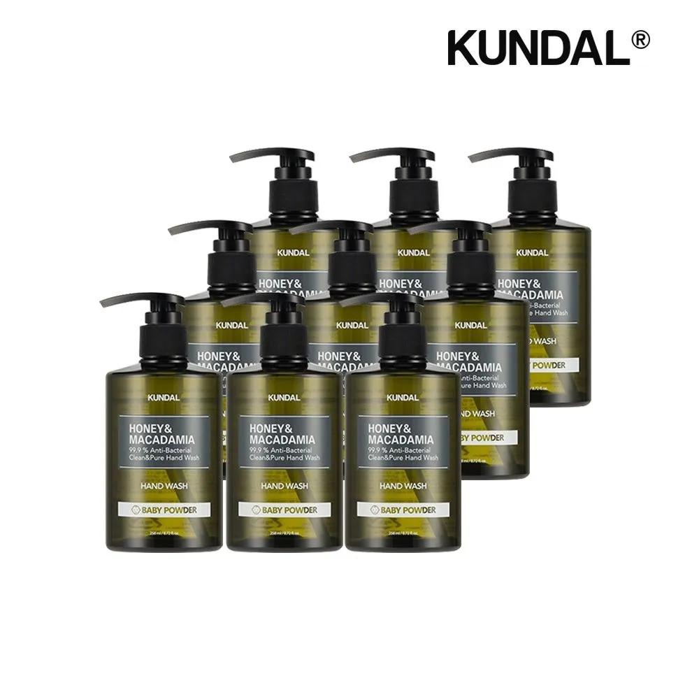 

KUNDAL Honey & Macadamia Clean & Pure Hand Wash Baby Powder 258ml x9