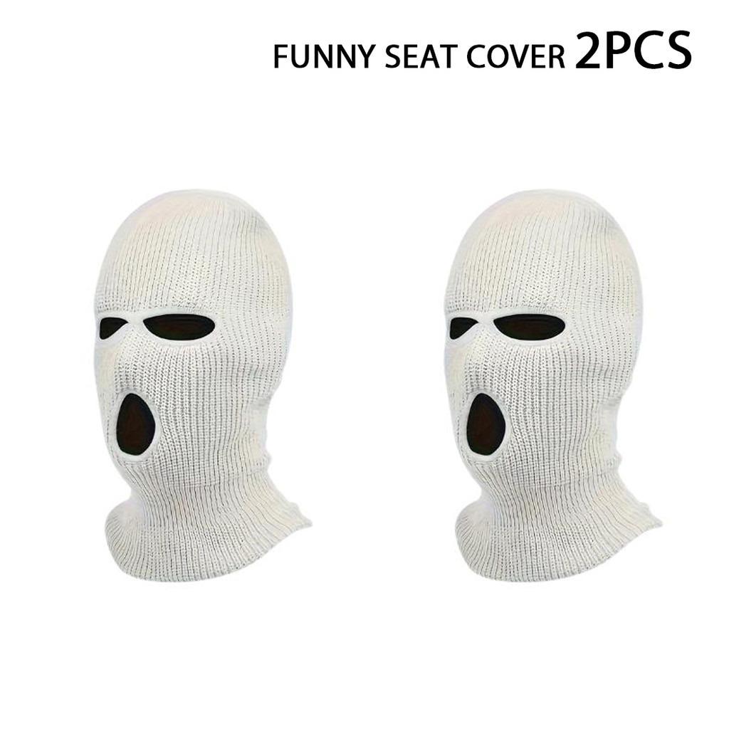 Creative Car Headrest Mask Decoration Funny Couple Gift Vehicle Interior Personalization Accessory