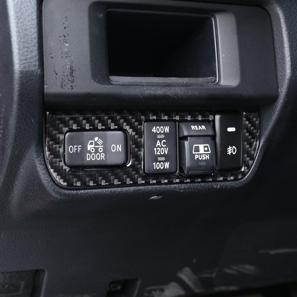 Real Carbon Fiber Fog Light Switch Button Trim Fit For Toyota Tacoma 2015-