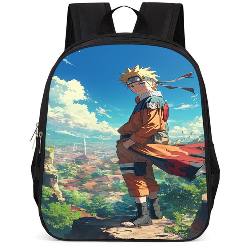 Naruto 15-inch Large Capacity Backpack Lightweight Oxford Cloth School Bag For Kids