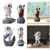 Astronaut Figurine Music Ornament Cake Topper Collectible Spaceman Sculpture Resin for Home Outer