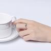 Fulsun Luxury Jewelry Silver Ring Gold Plated Accessories Color Zirconia Stone Ring