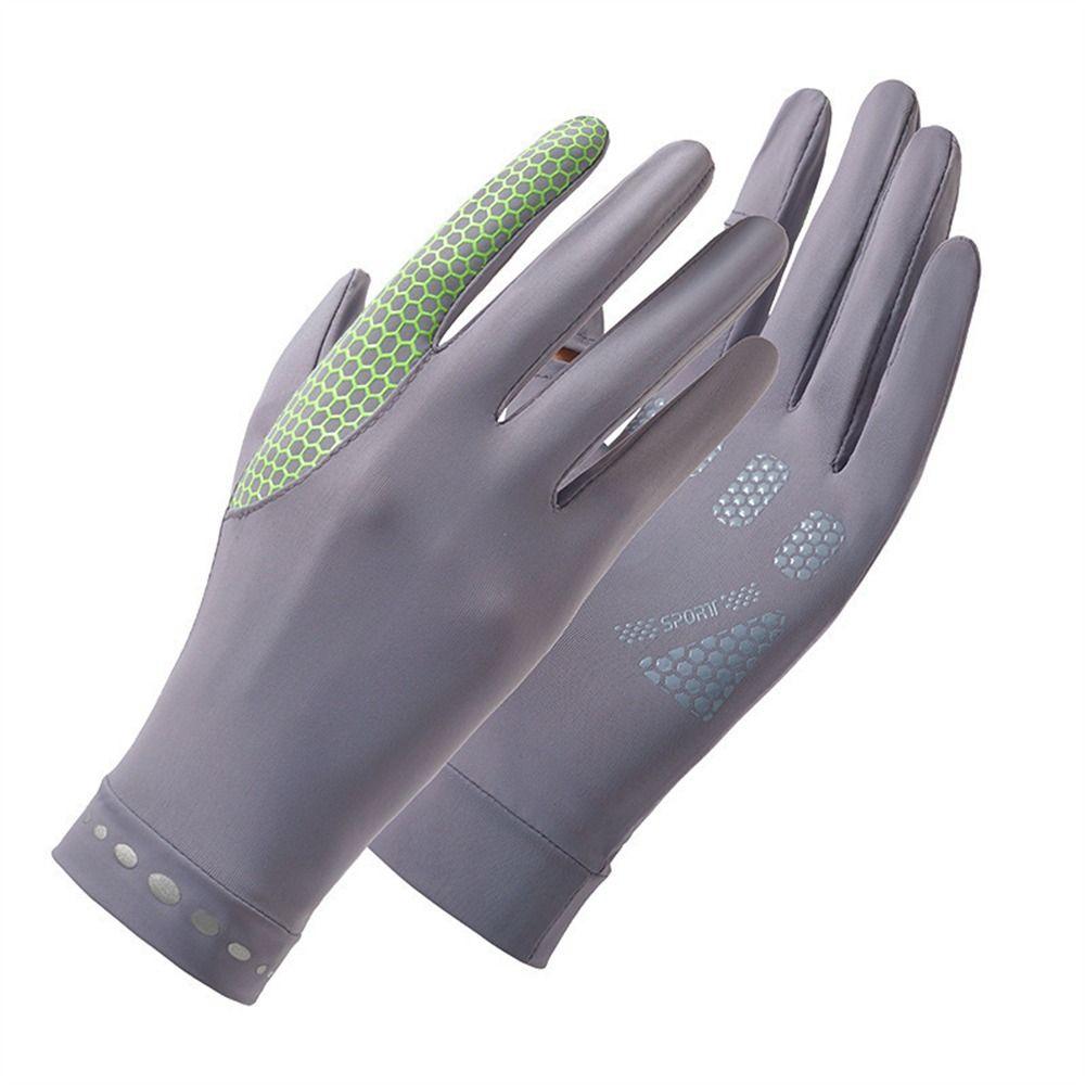 Thin Sunscreen Gloves Elastic Cycling Driving Gloves Fashion Sun Protection Gloves  Running Sports