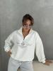 American Artistic Print Loose-Fit Hip Hop Hoodie