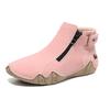 New 2025 Popular Hand-stitched Women's Shoes Autumn and Winter Flat-soled Single Shoes Casual Shoes