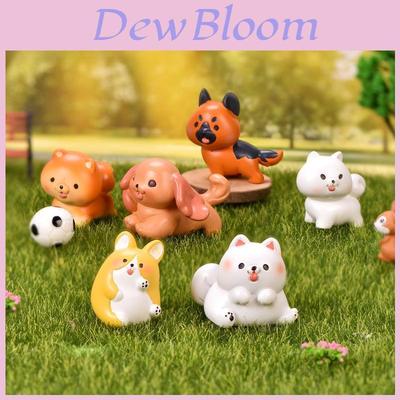 Adorable Resin Pomeranian Dog Figurine Perfect For Miniature Gardens And Terrariums