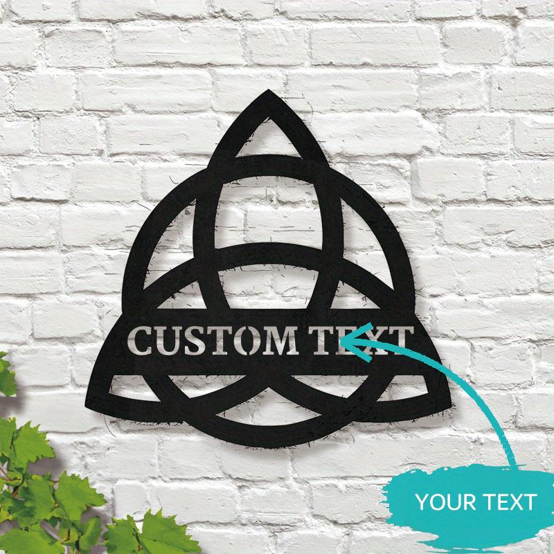 

Metal Celtic Knot Wall Art Outdoor Decor Easy Hang Garden Gift